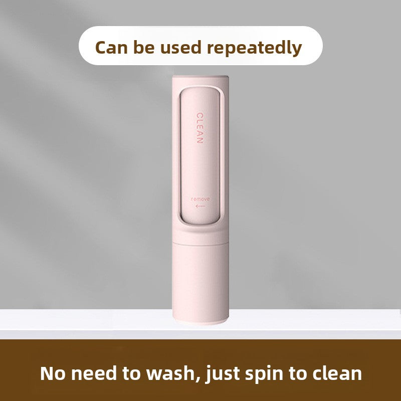 Rotary drum type lint/pet hair roller