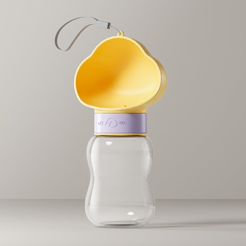 Portable Pet Water Bottle with Food Container