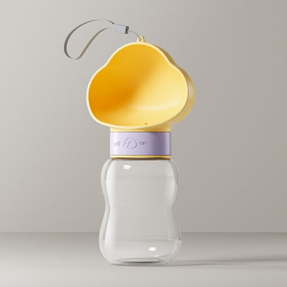 Portable Pet Water Bottle with Food Container