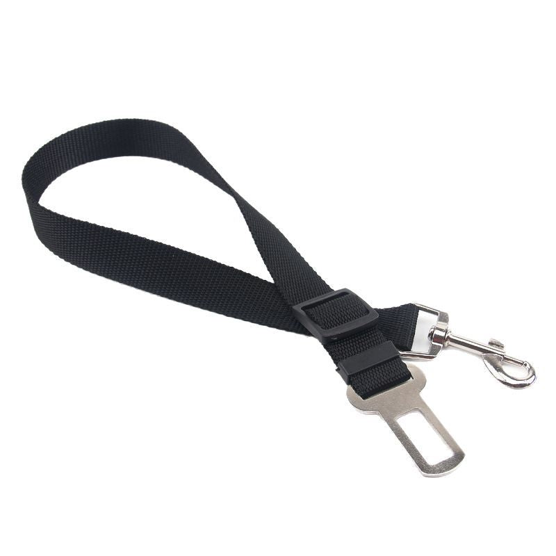 Retractable dog seat belt