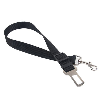 Retractable dog seat belt