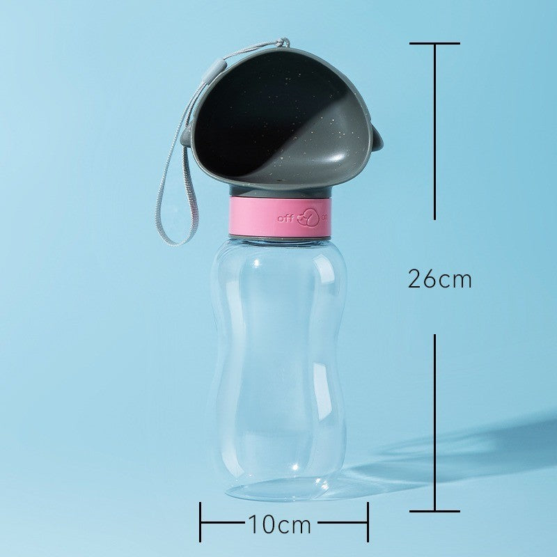 Portable Pet Water Bottle with Food Container