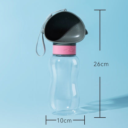 Portable Pet Water Bottle with Food Container