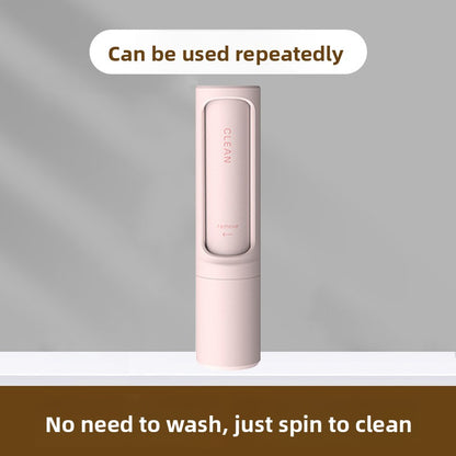 Rotary drum type lint/pet hair roller