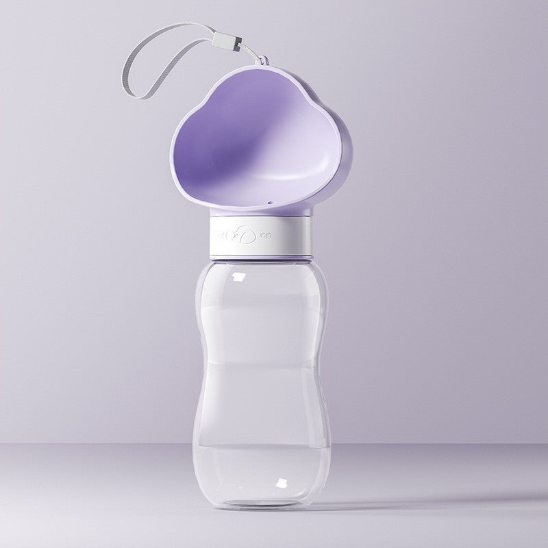 Portable Pet Water Bottle with Food Container