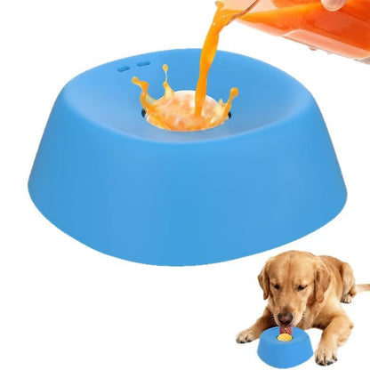 Slow Feeder Dog Bowl with Interactive Ball