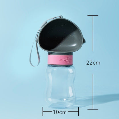 Portable Pet Water Bottle with Food Container
