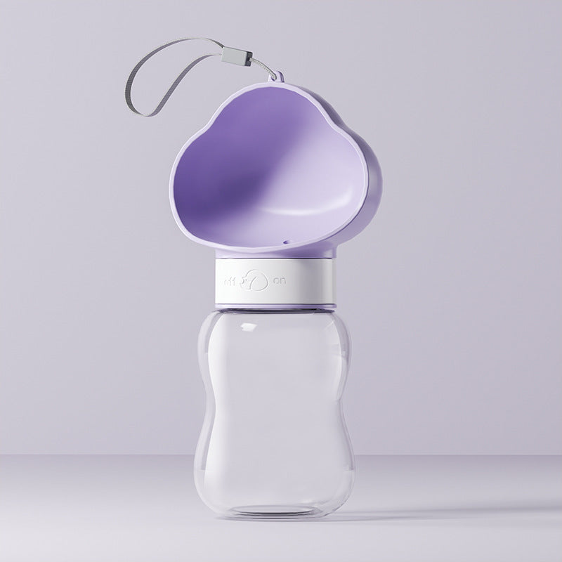 Portable Pet Water Bottle with Food Container