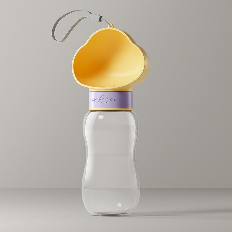 Portable Pet Water Bottle with Food Container